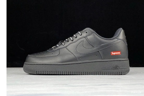  1 Force  Supreme CU9225-001 Air Nike Low Black 0321